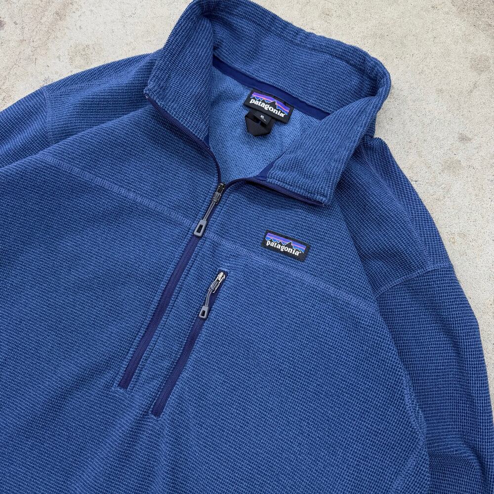 Patagonia Oakes 1/4 Zip Pullover Fleece Jacket Glass Blue Men's XL Fall 15 27325 - Picture 12 of 12